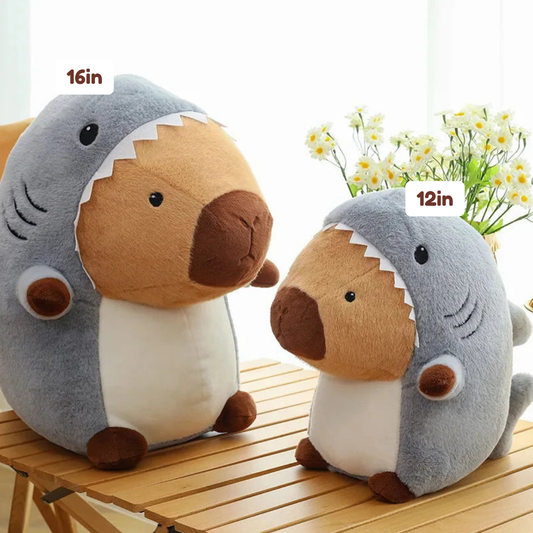 Shark Capybara Cosplay Plush