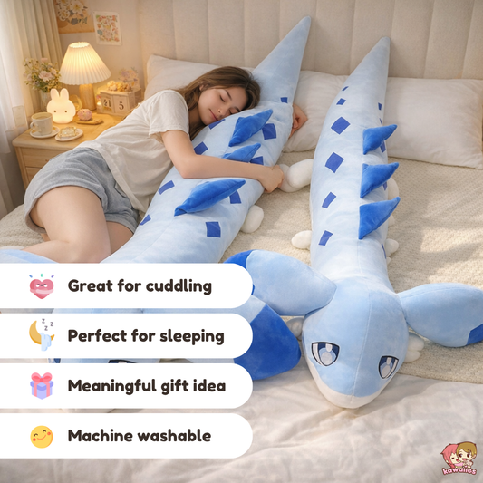Melody and Sofi the Long Hybrid Dragon Plushies