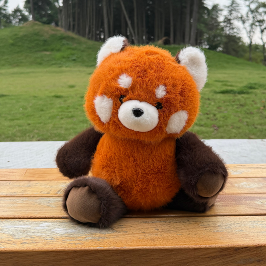 Maple & Mochi the Running Red Panda & Panda Plushies