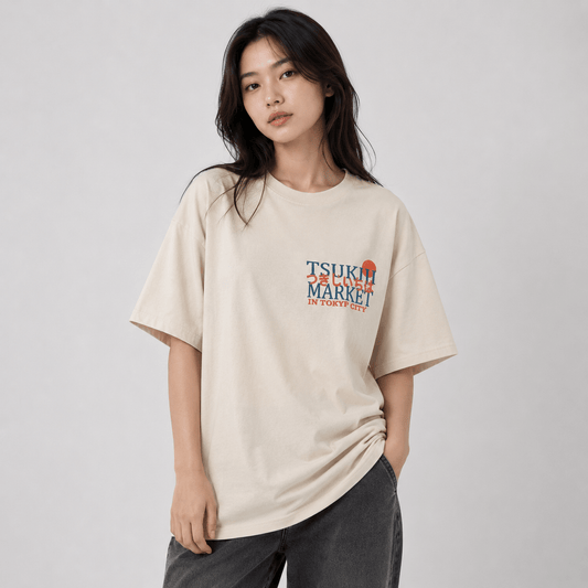 Kawaiies Collection - Apparel - Japanese Tokyo Tsukiji Fish Market Unisex Tee