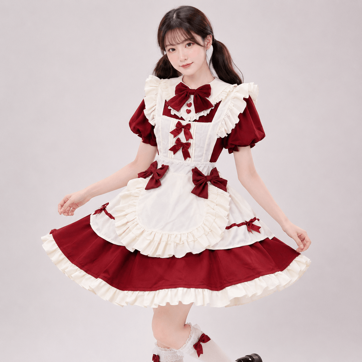 Kawaiies Collection - Apparel - Kawaii Two-Tone Lolita Maid Cosplay Women's Dress Collection