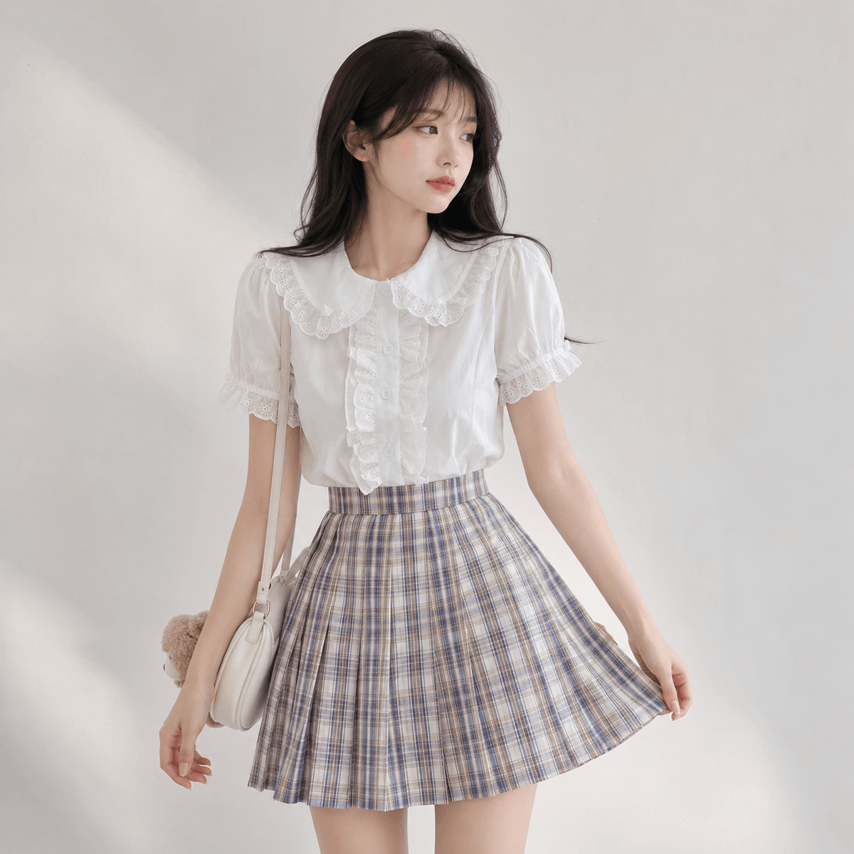 Kawaiies Collection - Apparel - Sweet White Lace Collar Lolita Women's Blouse