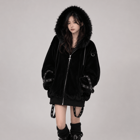 Kawaiies Collection - Apparel - Arctic Queen Oversized Hooded Jacket