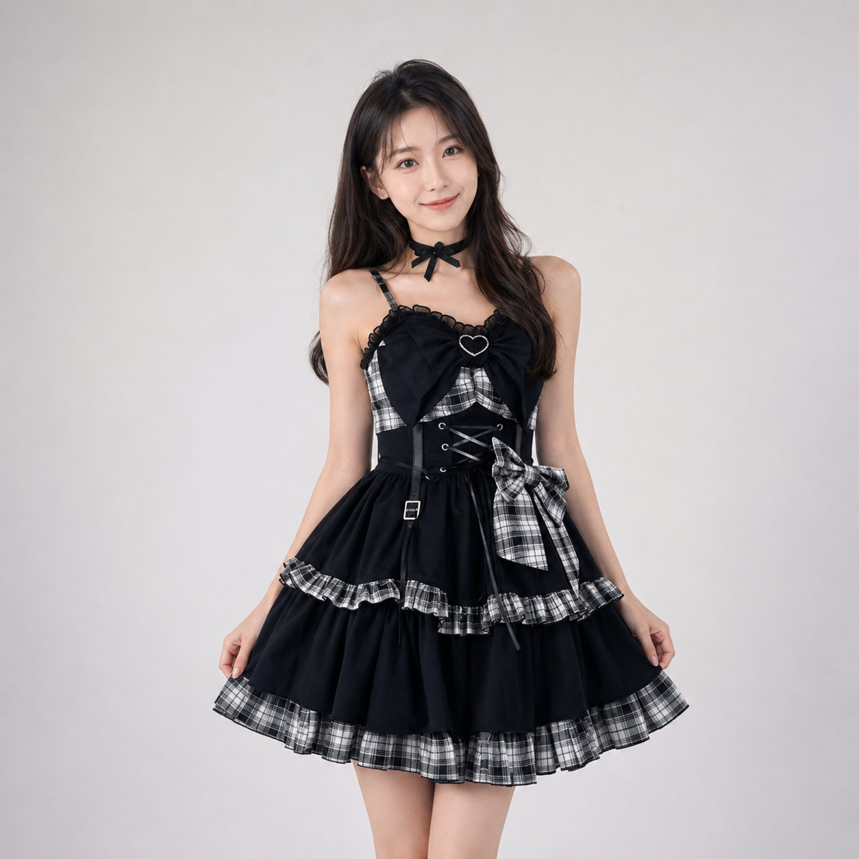 Punk Princess Gothic Lolita Black Red Women's Dress – Kawaiies