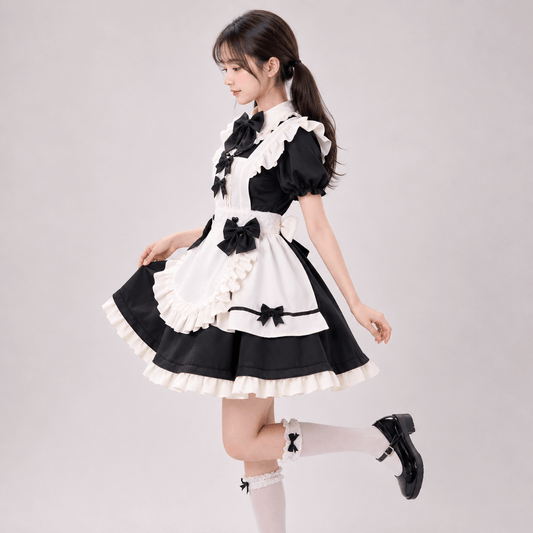 Kawaiies Collection - Apparel - Kawaii Two-Tone Lolita Maid Cosplay Women's Dress Collection
