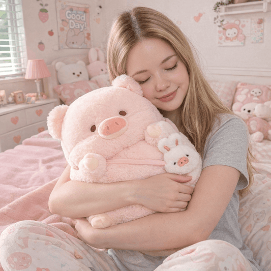 Kawaiies Collection - Soft toy - Peaches the Kawaii Pig Plushie