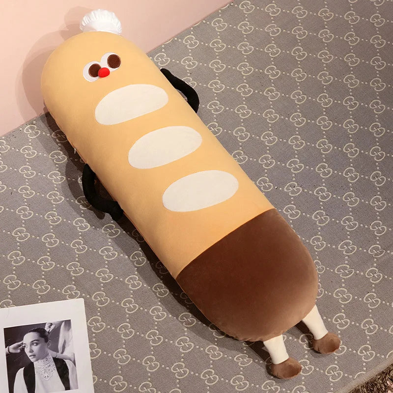 Long Snuggly Funny Baguette Bread Plushies
