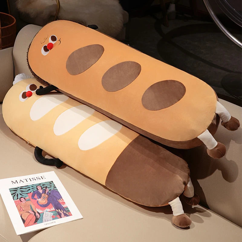 Long Snuggly Funny Baguette Bread Plushies