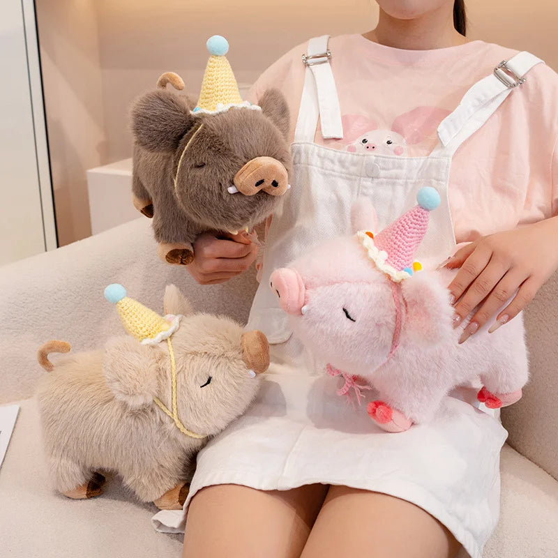 Kawaii Fluffy Wild Boar Plushie