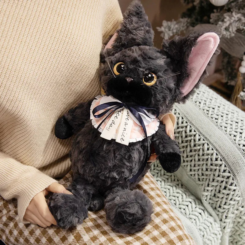 Noirou, Mewsette, and Truffle the Fluffy Cat Plushie Family