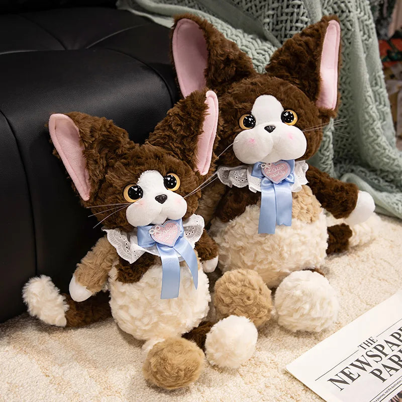 Noirou, Mewsette, and Truffle the Fluffy Cat Plushie Family
