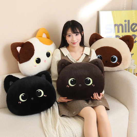 Kawaii Fluffy Cat Plush Pillows