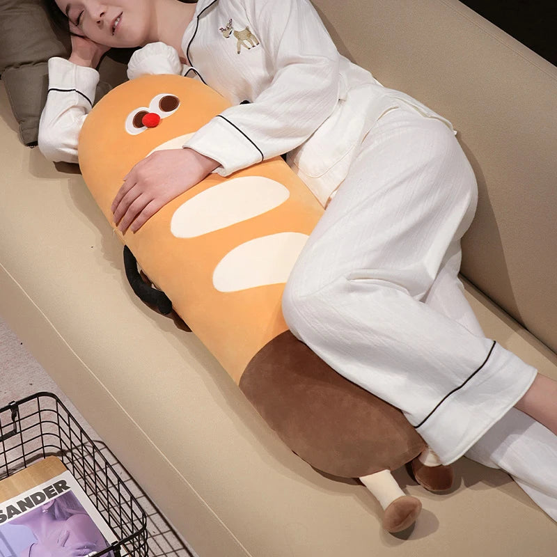 Long Snuggly Funny Baguette Bread Plushies