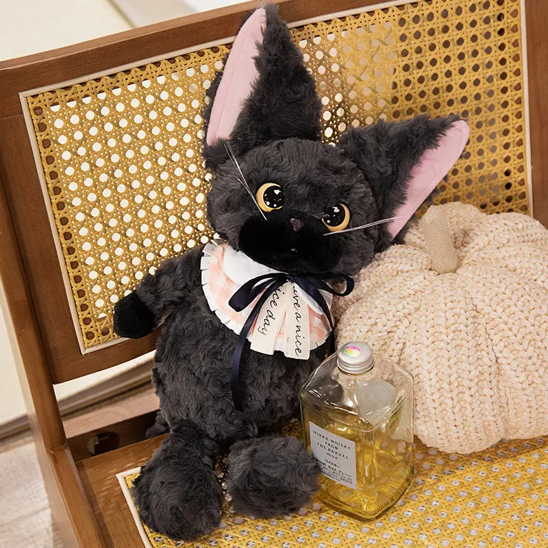 Noirou, Mewsette, and Truffle the Fluffy Cat Plushie Family