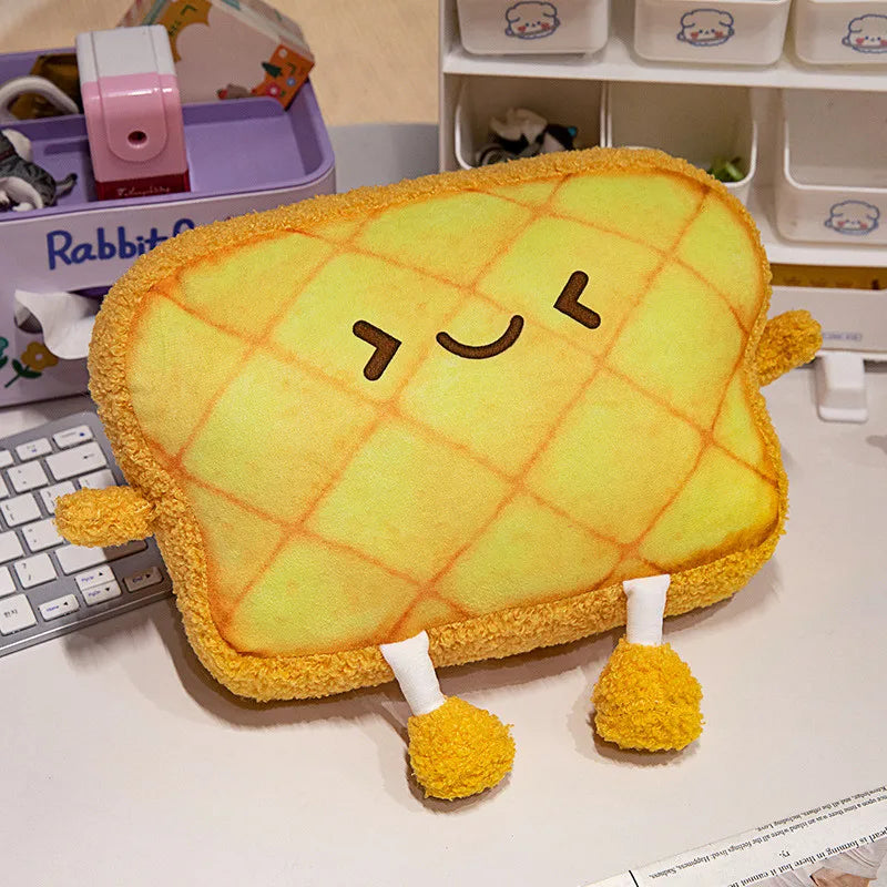 Emoji Toast Bread Friends Car Headrest Plush