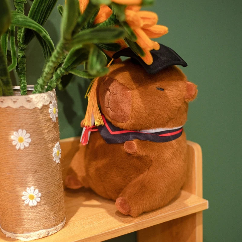 Graduation Scholar Capybara Plush