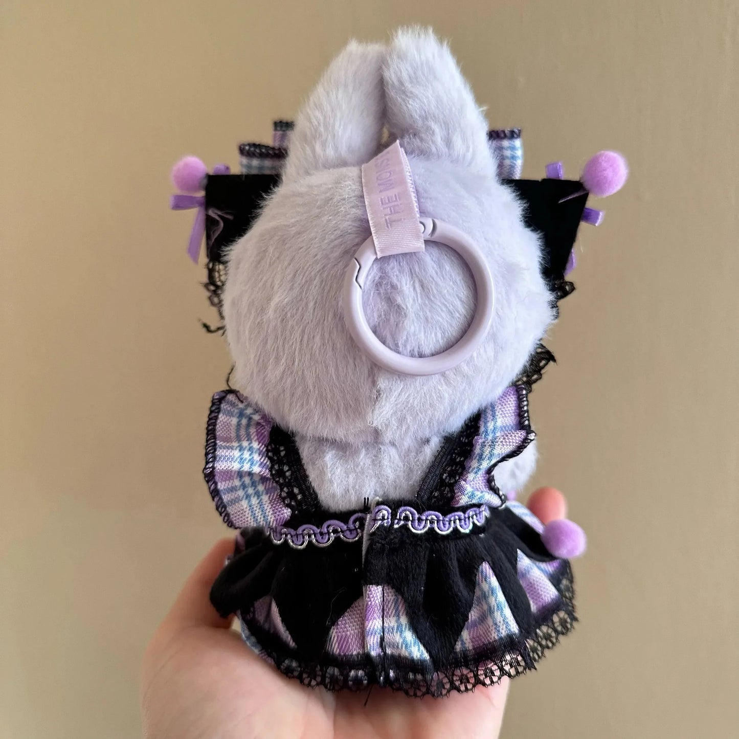 Dark Lolita Ribbon Dress Labubu Doll Outfits
