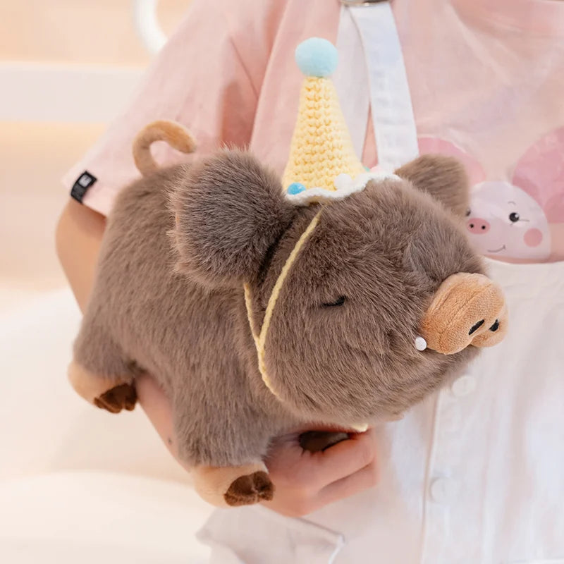 Kawaii Fluffy Wild Boar Plushie