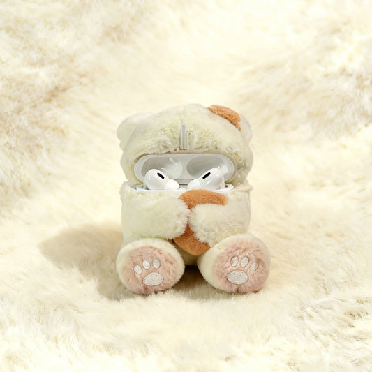 Cute Bunny Plush Airpods Case