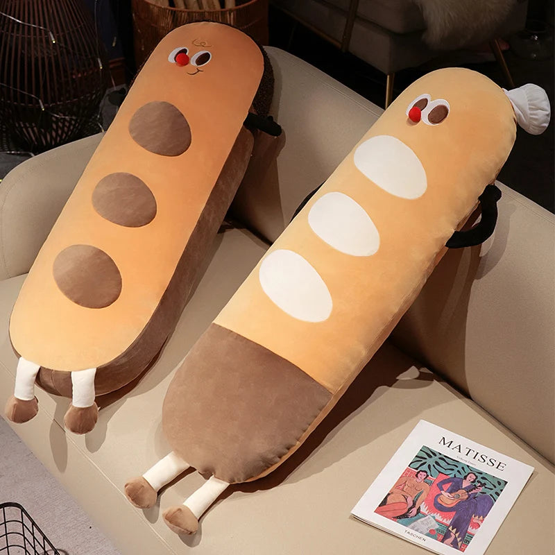 Long Snuggly Funny Baguette Bread Plushies