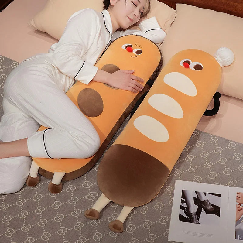 Long Snuggly Funny Baguette Bread Plushies