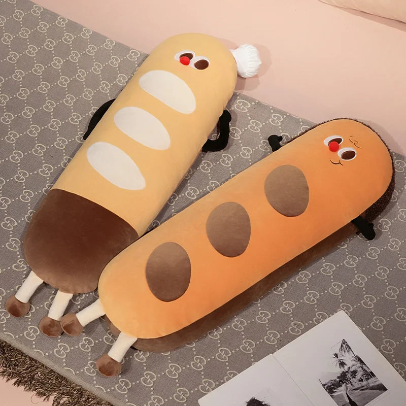 Long Snuggly Funny Baguette Bread Plushies