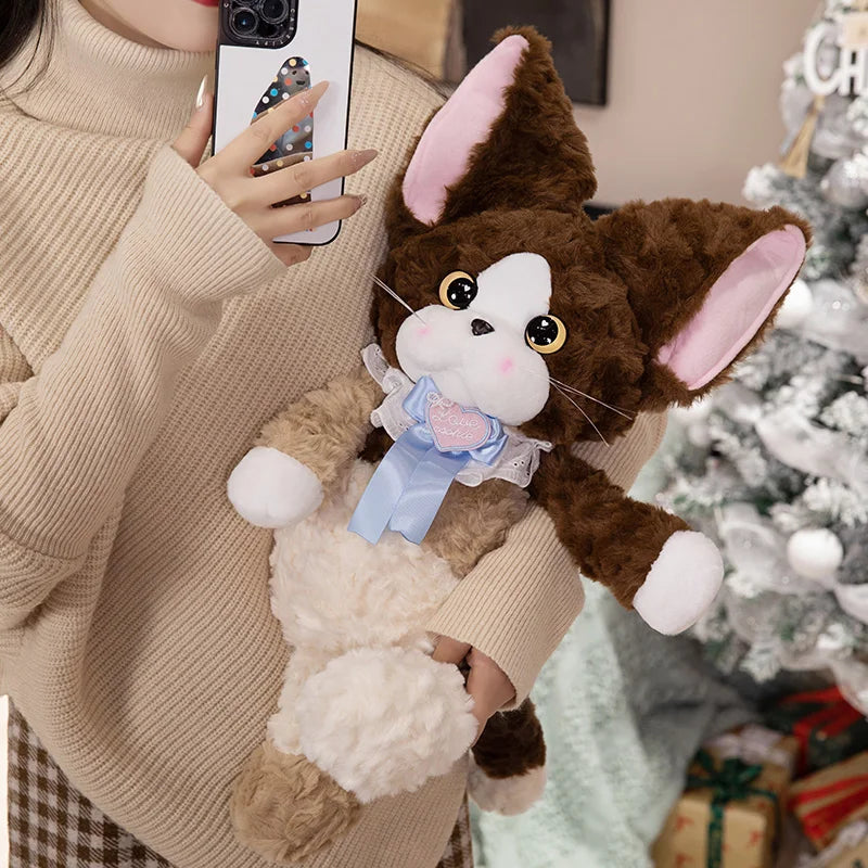 Noirou, Mewsette, and Truffle the Fluffy Cat Plushie Family