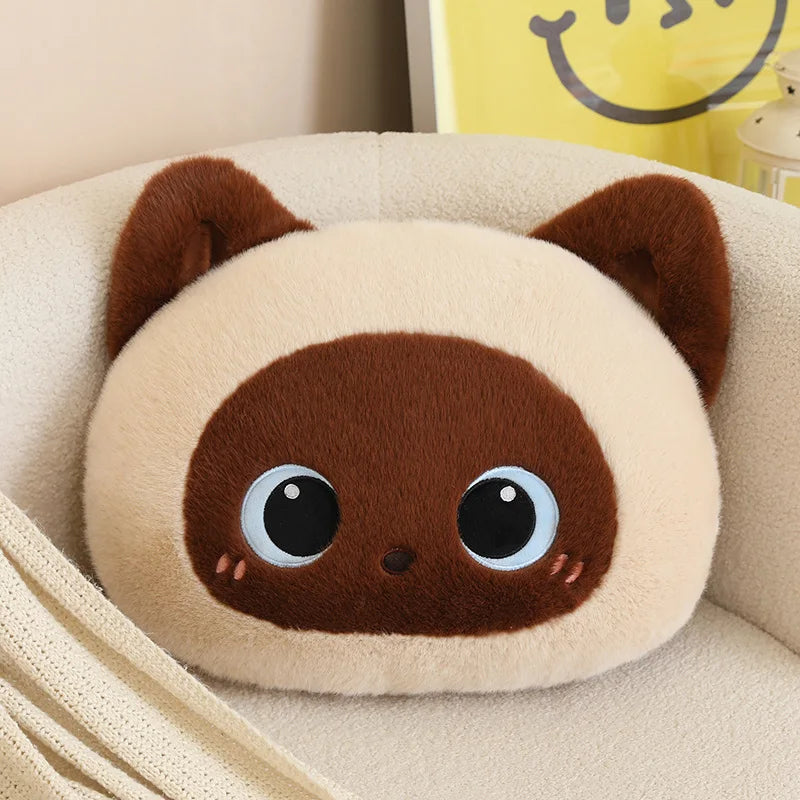 Kawaii Fluffy Cat Plush Pillows