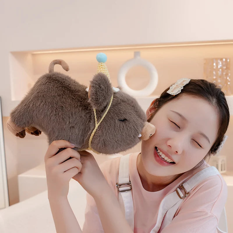 Kawaii Fluffy Wild Boar Plushie