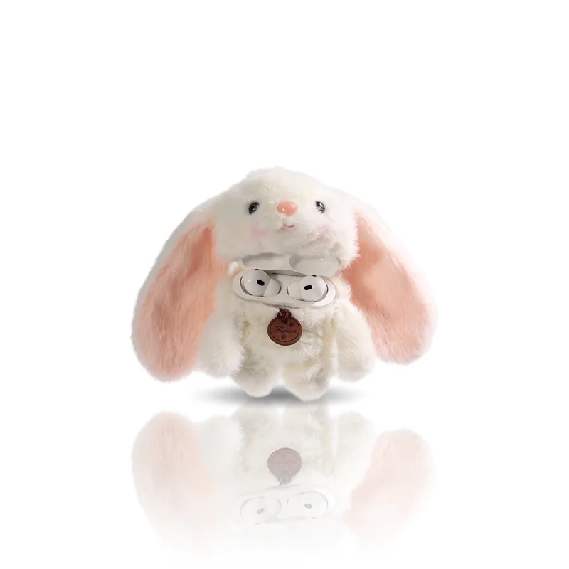 Floppy Bunny Plush Airpods Case