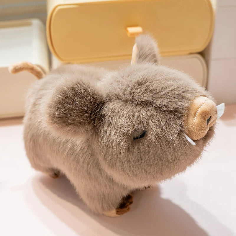 Kawaii Fluffy Wild Boar Plushie