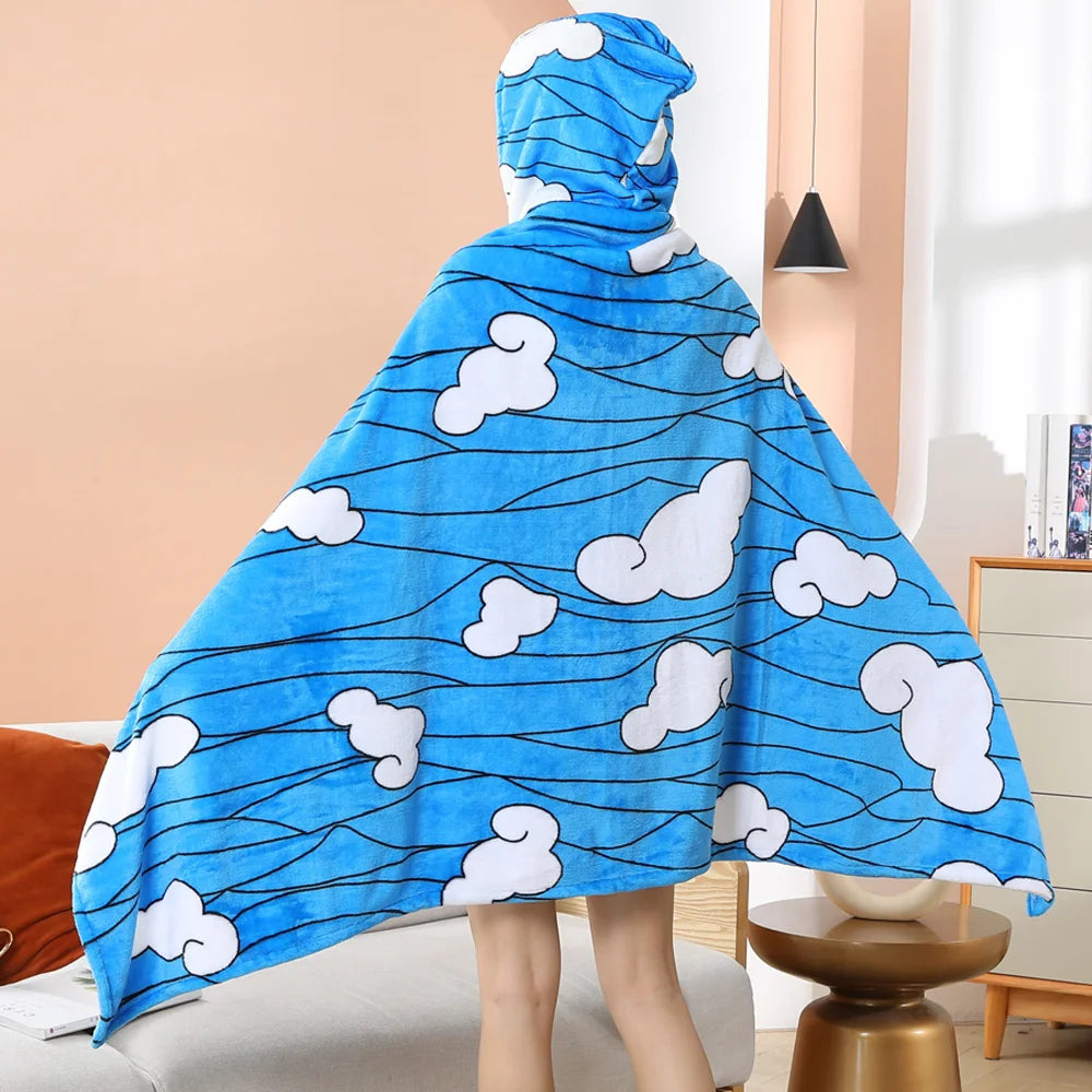 kawaiies-softtoys-plushies-kawaii-plush-Anime Demon Slayer Hooded Cape Blanket Apparel
