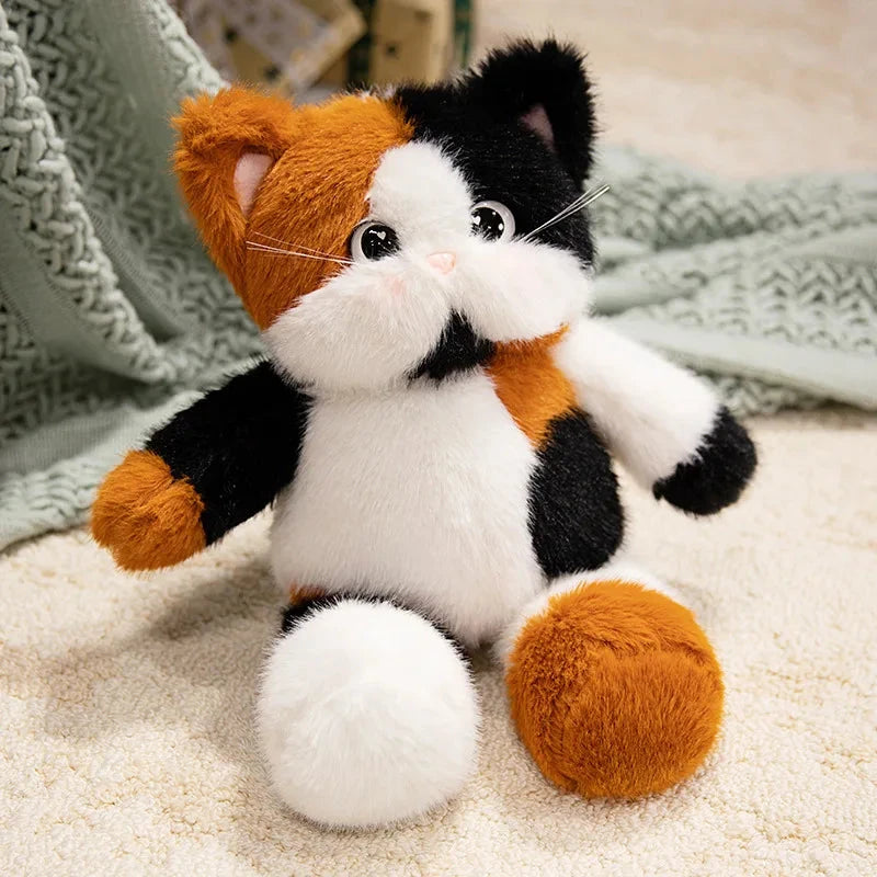 kawaiies-softtoys-plushies-kawaii-plush-Big-eyed Calico Siamese Cat Plush Friends Soft toy 45cm Calico Cat