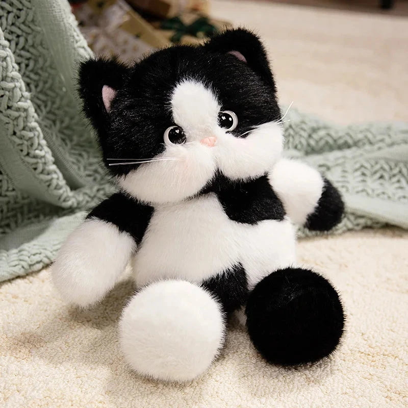 kawaiies-softtoys-plushies-kawaii-plush-Big-eyed Calico Siamese Cat Plush Friends Soft toy 45cm Cow Cat