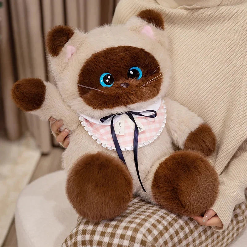 kawaiies-softtoys-plushies-kawaii-plush-Big-eyed Calico Siamese Cat Plush Friends Soft toy