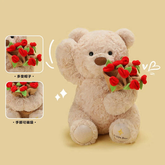 kawaiies-softtoys-plushies-kawaii-plush-Bloomie & Maple the Rose Bear Plushies Soft toy