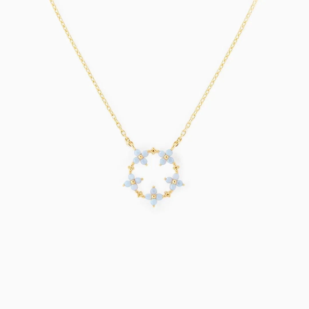kawaiies-softtoys-plushies-kawaii-plush-Blooming Baby Blue Flower 18K Gold-Plated Necklace Jewelry