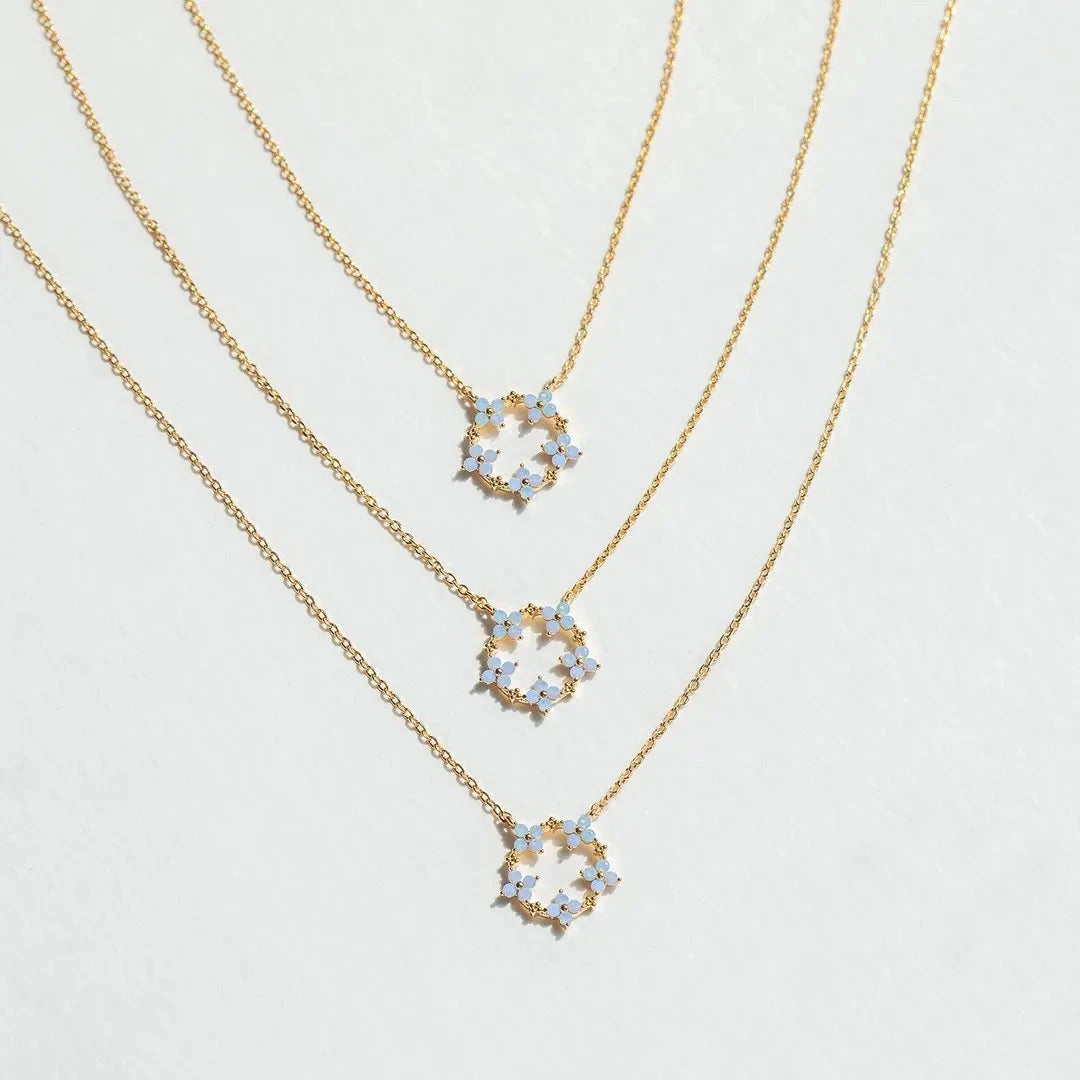 kawaiies-softtoys-plushies-kawaii-plush-Blooming Baby Blue Flower 18K Gold-Plated Necklace Jewelry