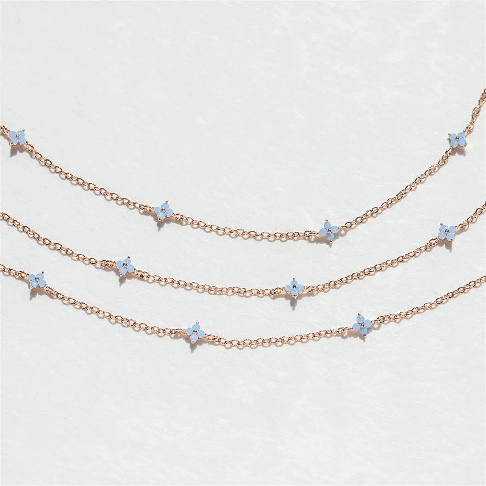 kawaiies-softtoys-plushies-kawaii-plush-Blooming Baby Blue Flower 18K Gold-Plated Necklace Jewelry