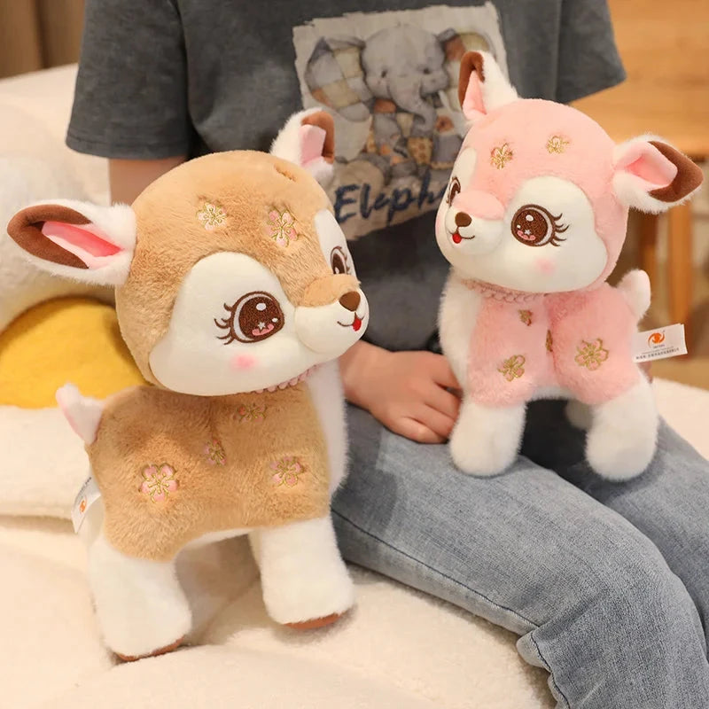 kawaiies-softtoys-plushies-kawaii-plush-Blossom & Maple Kawaii Pink Brown Deer Plushies Soft toy
