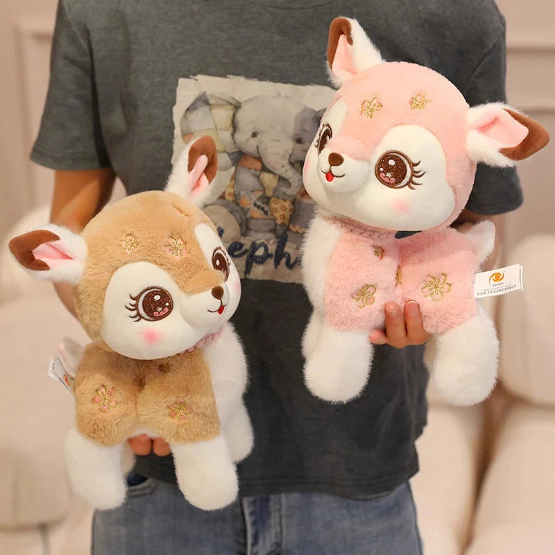 kawaiies-softtoys-plushies-kawaii-plush-Blossom & Maple Kawaii Pink Brown Deer Plushies Soft toy