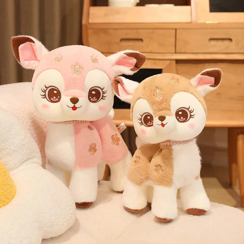 kawaiies-softtoys-plushies-kawaii-plush-Blossom & Maple Kawaii Pink Brown Deer Plushies Soft toy