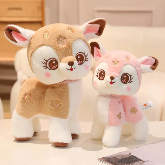 kawaiies-softtoys-plushies-kawaii-plush-Blossom & Maple Kawaii Pink Brown Deer Plushies Soft toy