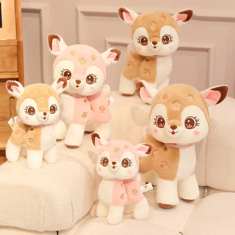 kawaiies-softtoys-plushies-kawaii-plush-Blossom & Maple Kawaii Pink Brown Deer Plushies Soft toy