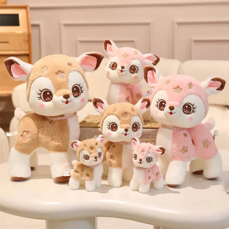 kawaiies-softtoys-plushies-kawaii-plush-Blossom & Maple Kawaii Pink Brown Deer Plushies Soft toy