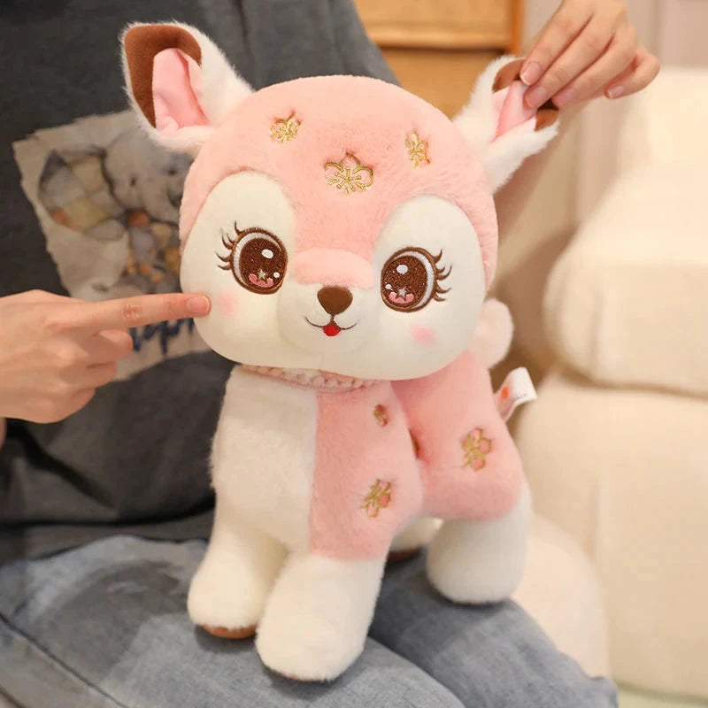 kawaiies-softtoys-plushies-kawaii-plush-Blossom & Maple Kawaii Pink Brown Deer Plushies Soft toy Pink (Blossom) 25cm