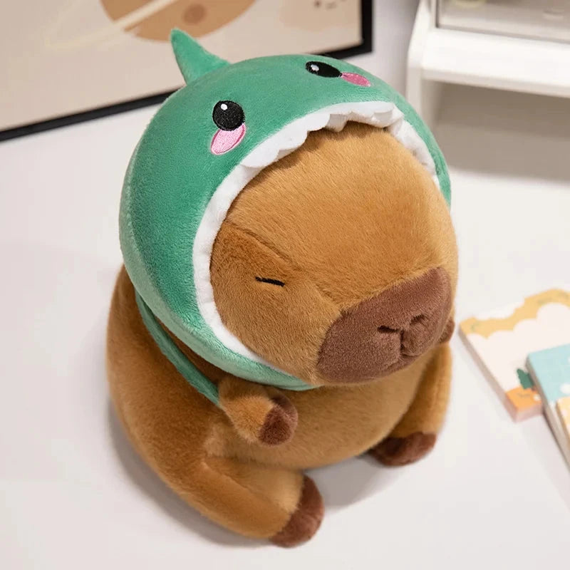 kawaiies-softtoys-plushies-kawaii-plush-Capybara Animal Cosplay Hat Plushies Soft toy Dinosaur 20cm