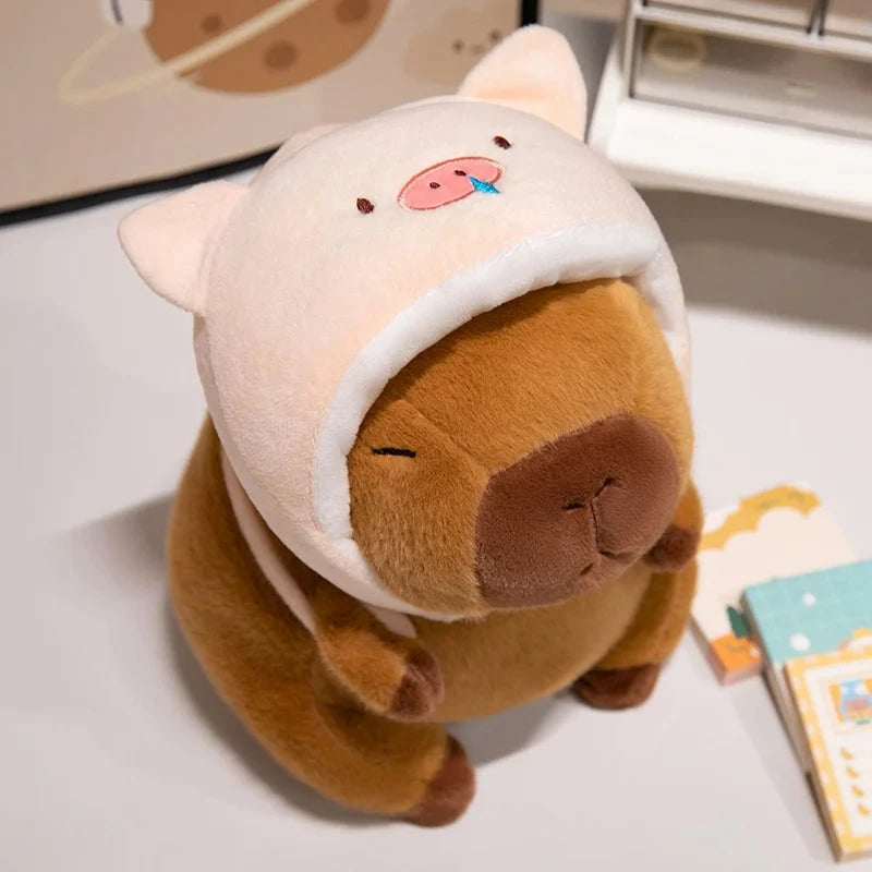 kawaiies-softtoys-plushies-kawaii-plush-Capybara Animal Cosplay Hat Plushies Soft toy Pig 20cm