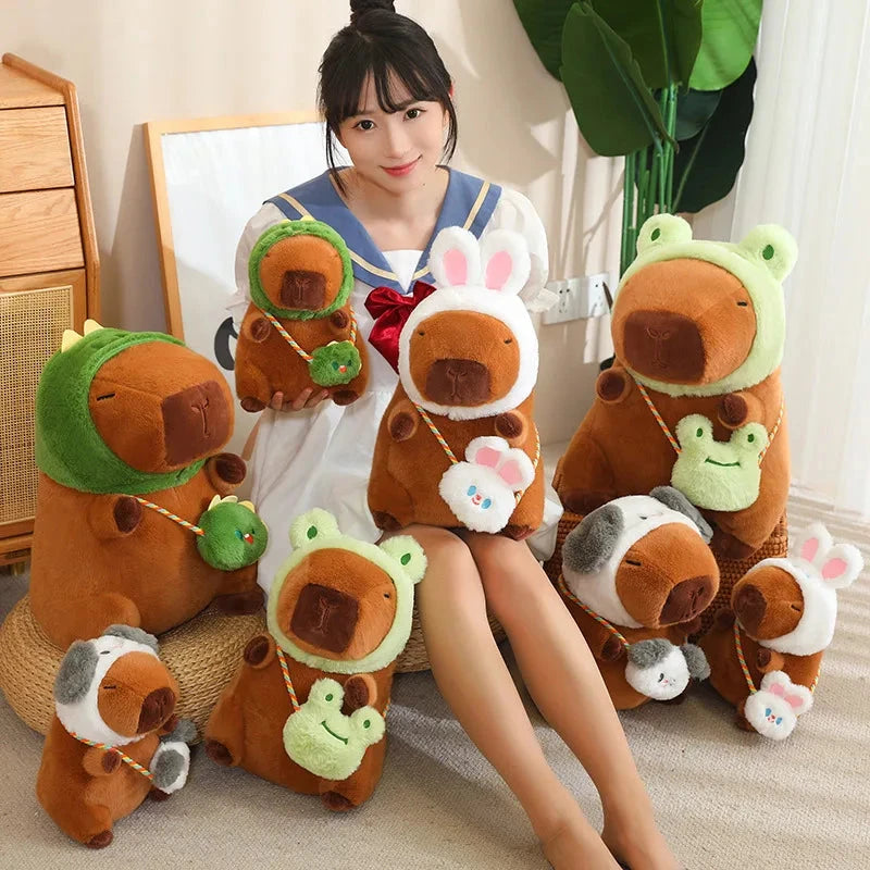 kawaiies-softtoys-plushies-kawaii-plush-Capybara Frog Besties Costume Plush Soft toy