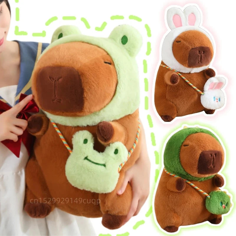 kawaiies-softtoys-plushies-kawaii-plush-Capybara Frog Besties Costume Plush Soft toy